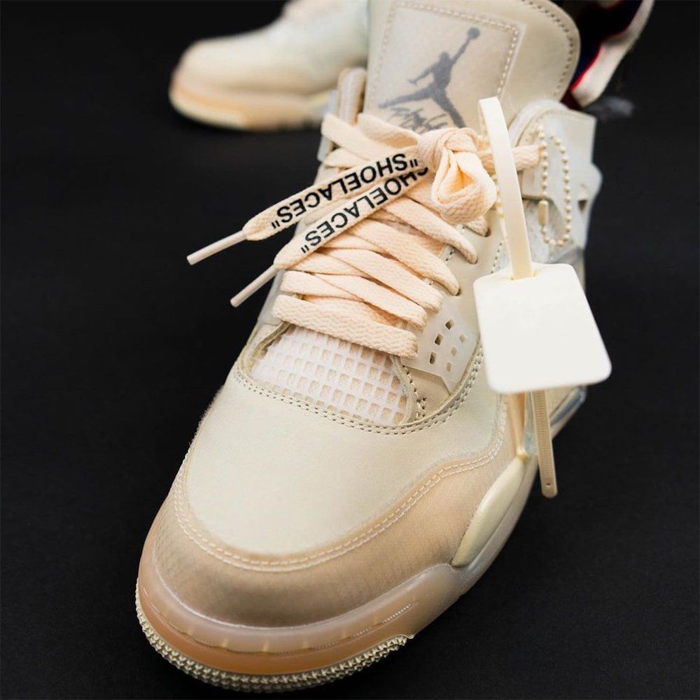 On-Foot: Off-White x Air Jordan 4 ‘Sail’ - Sneaker Freaker