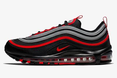 Nike Air Max 97 Black Red Silver Left