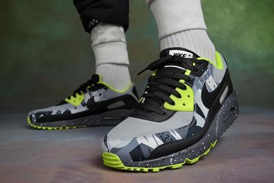 Nike Air Max 90 Premium By You Volt Lateral Side Shot