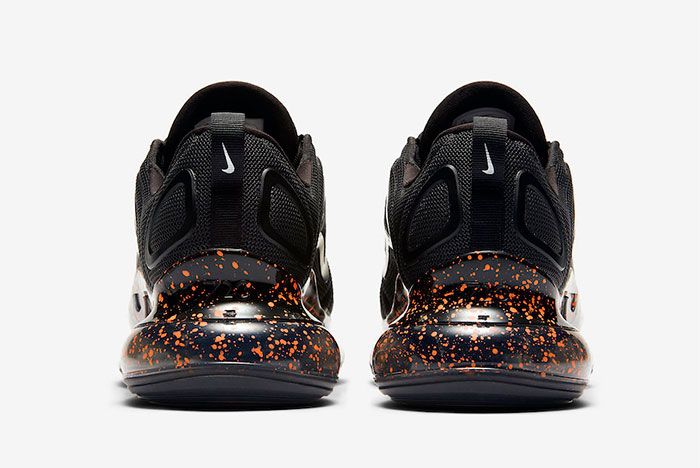 Nike Air Max 720 Black Speckle Heel