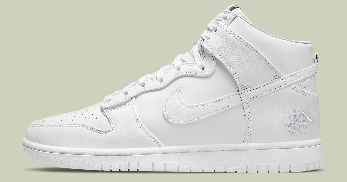 White nike dunk clearance hi