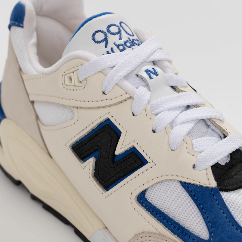 The New Balance 990v2 Looks Crispy In White And Blue - Sneaker Freaker