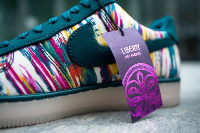 Liberty London Nike Air Force One Downtown Midnight Turquoise 2