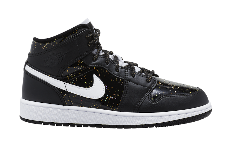 sparkly jordans black