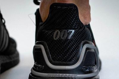 James Bond 007 Adidas Ultra Boost On Foot Close Up Heel Shot