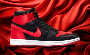 Jordan Air Jordan 1 Retro Hi OG Satin Bred Womens Lifestyle Shoes