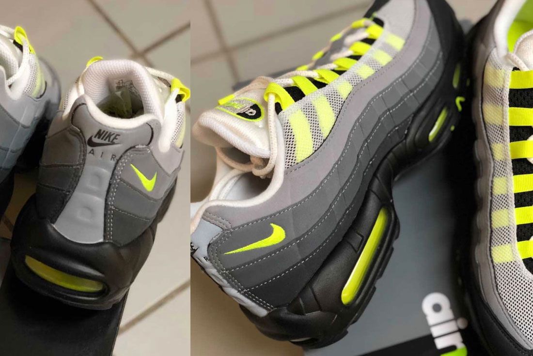 Live Images of the Nike Air Max 95 OG 'Neon' 2020 Retro - Sneaker 