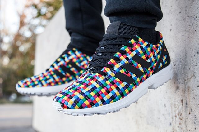 Adidas zx flux woven noir best sale