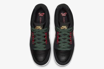 Nike Sb Air Force 2 Low Black Deep Forest Gym Red Ao0300 002 Top