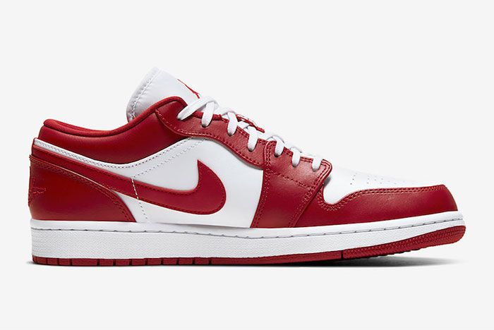 Air Jordan 1 Low Gym Red White 553558 611 Release Date Price 2Official
