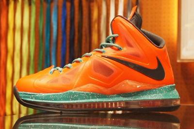 Nike Lebron X Id Orange 1