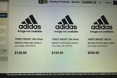 Adidas Yeezy Boost Baby Sizes 1