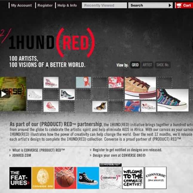 Converse (Red) Website - Sneaker Freaker