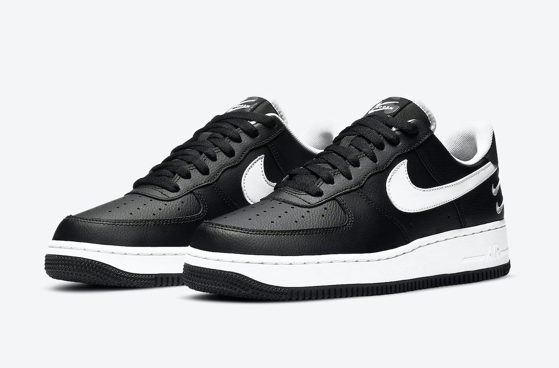 black with white air force 1