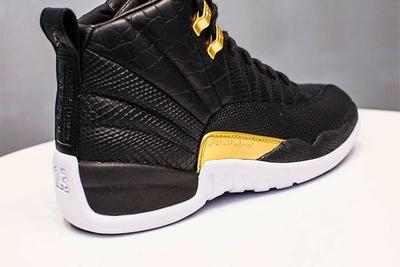 Air Jordan 12 White Black And Gold Release Date Back Angle Shot 3