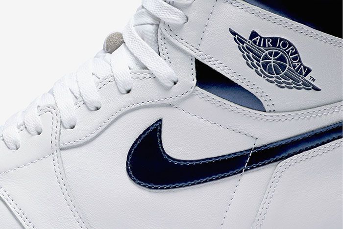 Air Jordan 1 High OG (White/Metallic Navy) - Sneaker Freaker