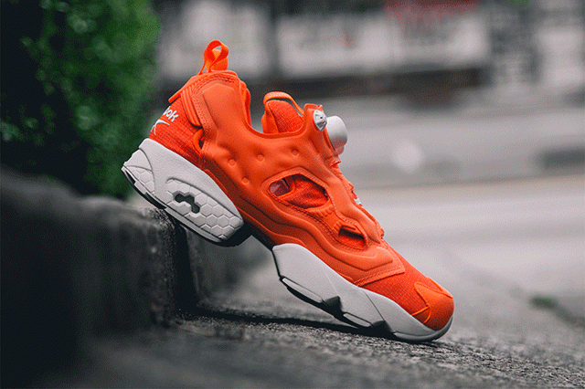 reebok pump orange