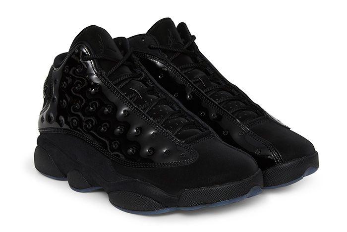 Air Jordan 13 Cap And Gown Triple Black