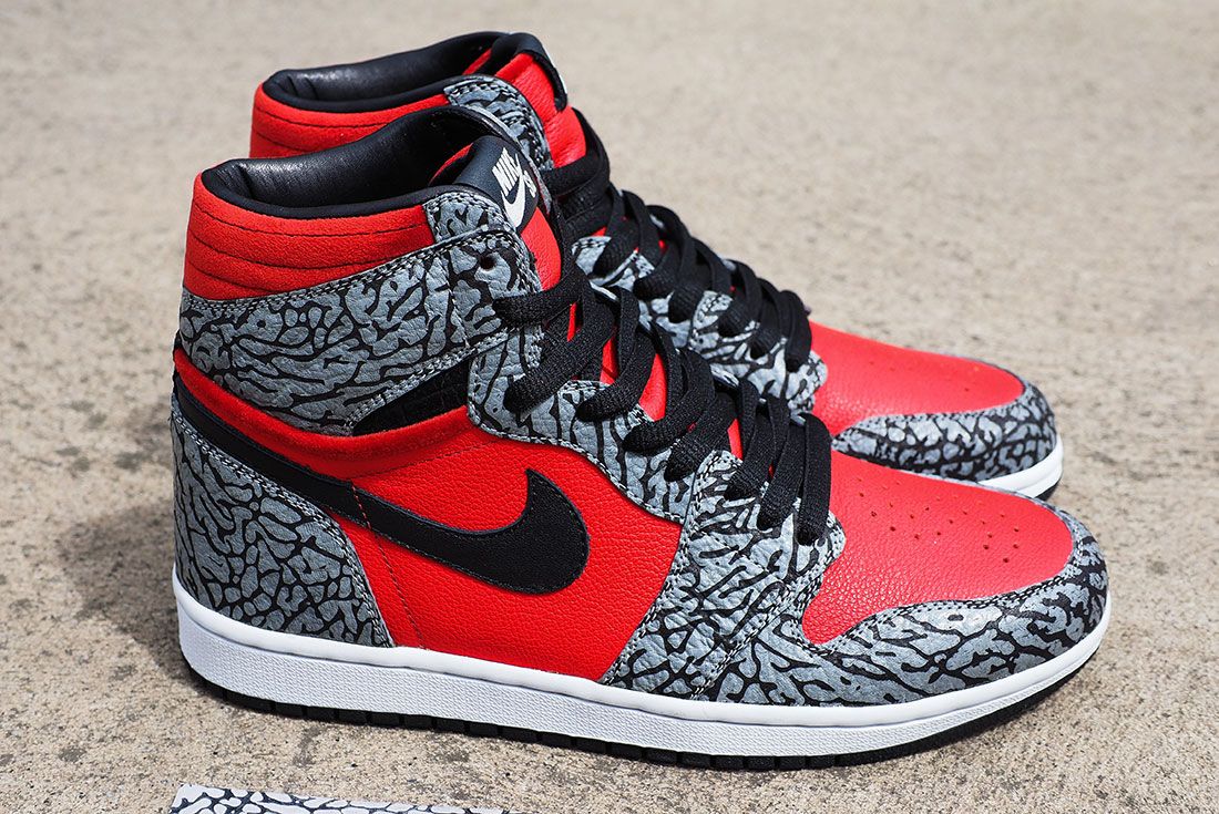 BespokeIND Craft Nike SB x Air Jordan 1 Sharkskin Elephant Print Releases