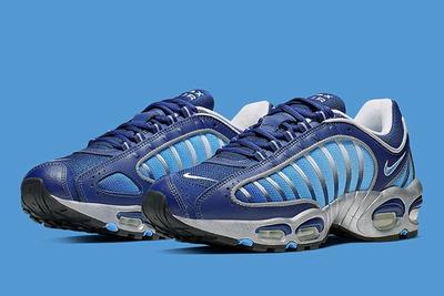 Nike Air Max Tailwind 4 Blue Silver Aq2567 401 Front Angle