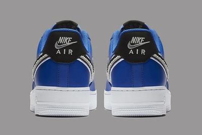 Nike Air Force 1 Low 3D Chenille Swoosh Blue 5