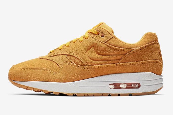 Stem Substantially simultaneous Nike Dresses Up the Air Max 1 Premium in Yellow Suede - Sneaker Freaker