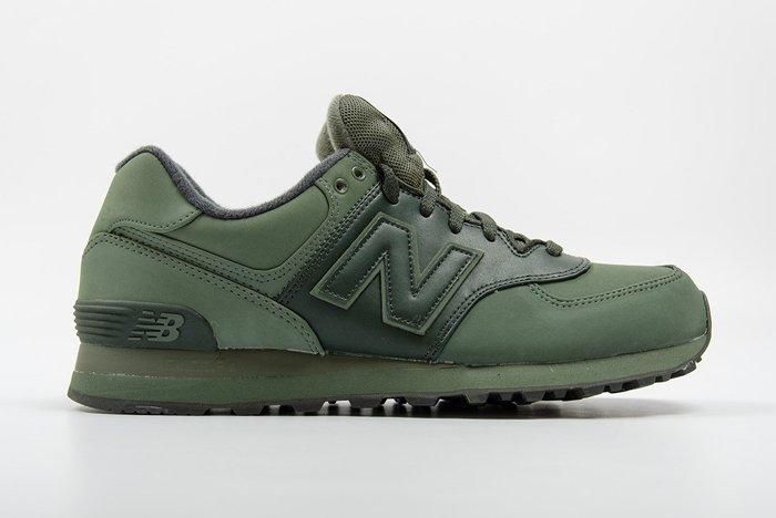 new balance 574 black and green