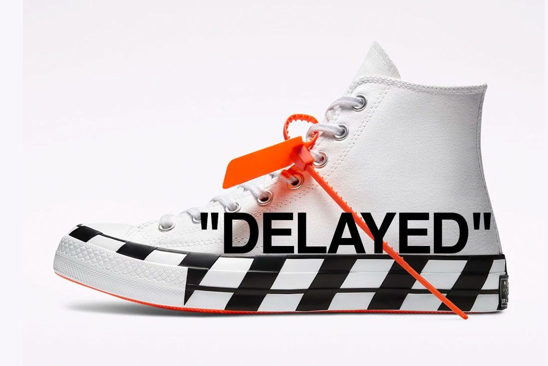 pegamento palo Intercambiar Delayed: The Off-White x Converse Chuck 70 - Sneaker Freaker