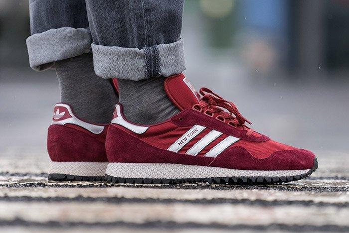 adidas new york shoes red