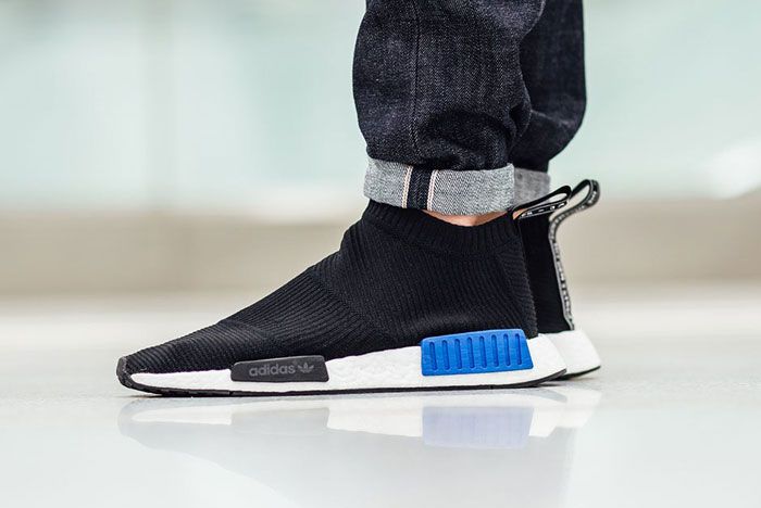 Signal derefter Formand NMD City Sock Primeknit (Core Black/Lush Blue) - Sneaker Freaker