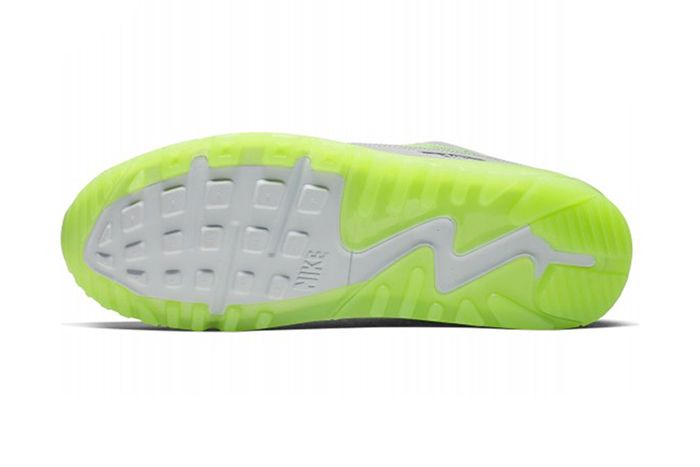 Nike Air Max 90 Snake Pure Platinum Electric Green Bio Beige Ck0902 001 Release Date Outsole