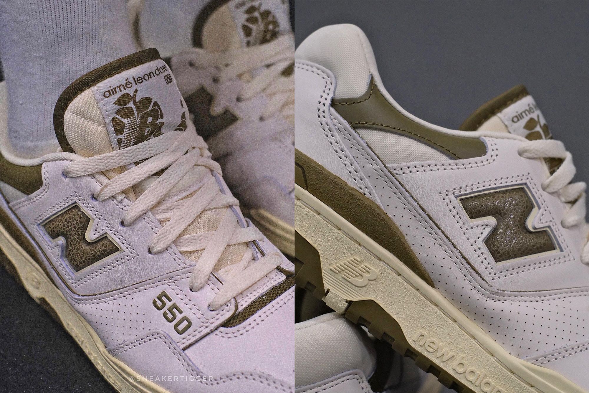 Up Close with the Aimé Leon Dore x New Balance 550 in White and