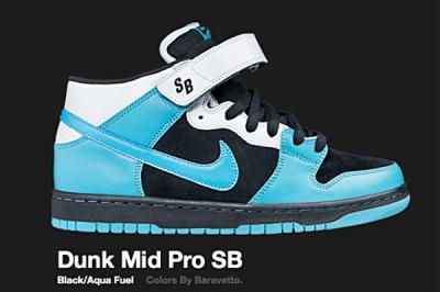 Nike Dunk Mid Pro Sb Aqua Fuel 2008 1