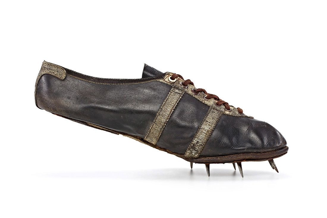 Material Matters Leather Jesse Owns 1936 Olympics Track Spike Shoe