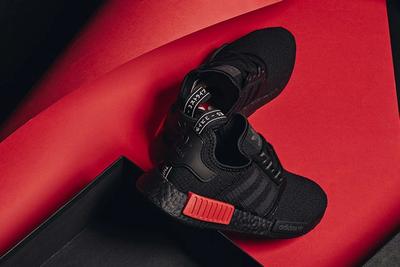 Adidas Nmd R1 Core Black Lust Red 8