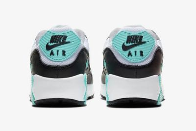 Nike Air Max 90 Hyper Turquoise Cd0881 100 Heel Shot