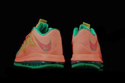 Nike Lebron X Low Watermelon Heel Profile 1
