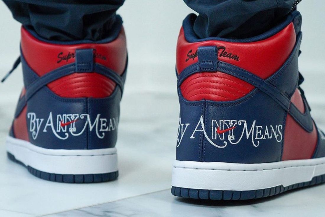 Foot Look: Supreme x Nike dunks nike dunk high pro sb melvins 'By