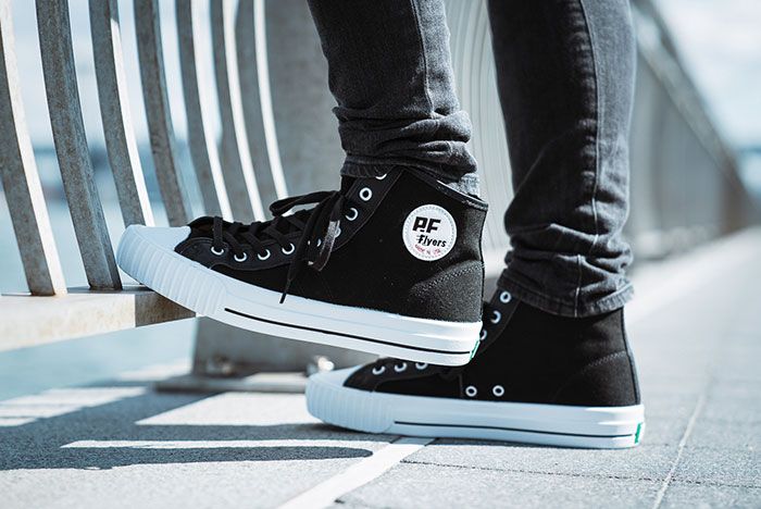 Pf Flyers Made In Use Centre Hi Black 7