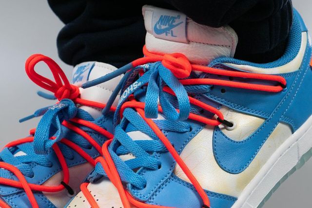 Check Out This Sample Off-White x Nike SB Dunk Low ‘UNC’ - Sneaker Freaker