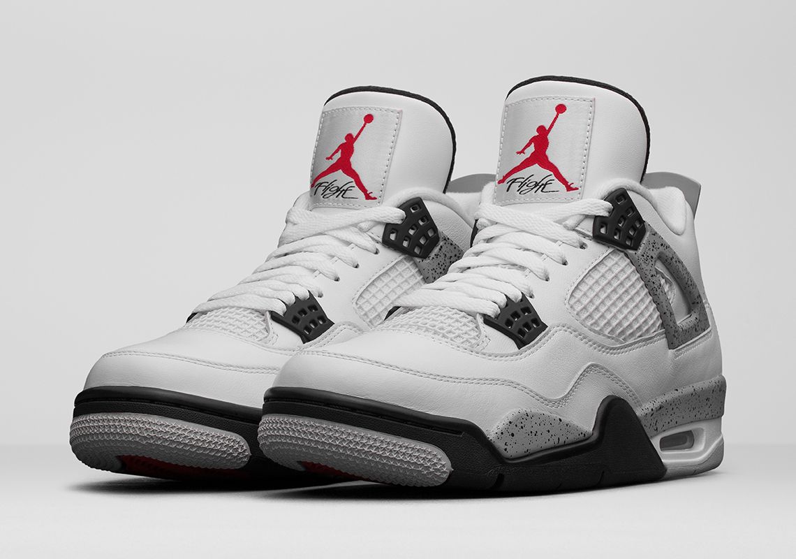 Air Jordan 4 white cement