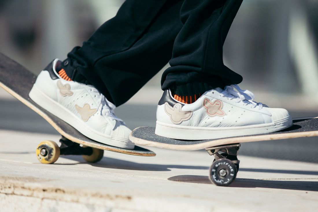 adidas Skateboarding Superstar by Mark Gonzales Close