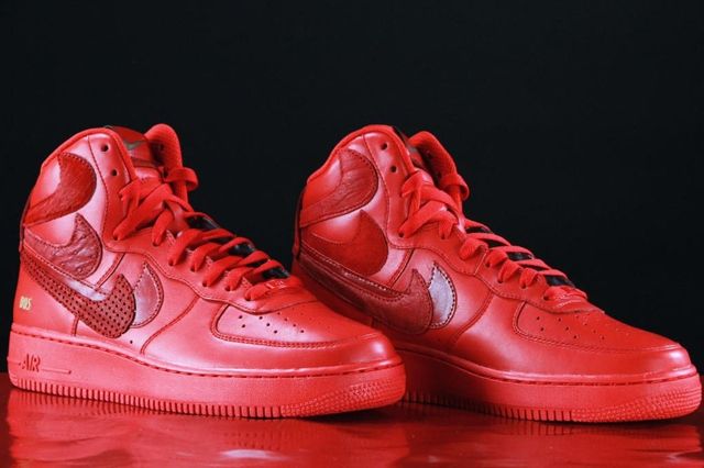 Nike Air Force 1 Misplaced Checks Red John Geiger 01