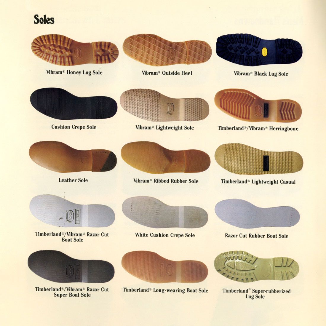 Timberland Soles 1983 Catalogue