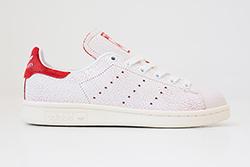 Adidas Stan Smith Cracked Leather White Red Thumb