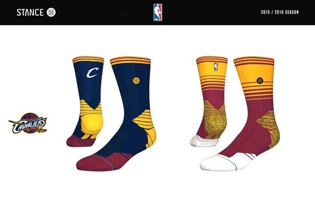 Cleveland Cavaliers Stance Nba Sock Design