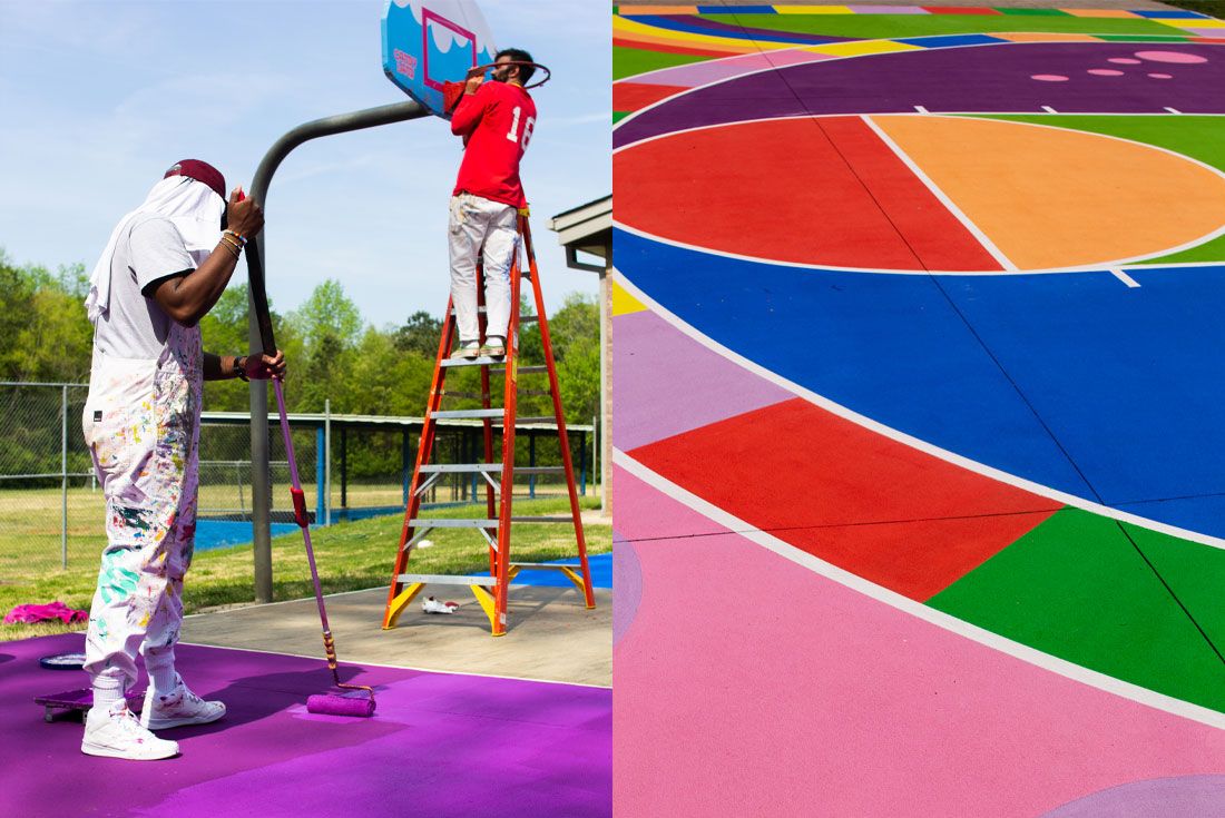 Reebok Candy Land Basketball Court