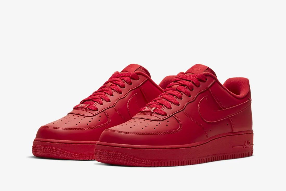 nike air force 1 red mid