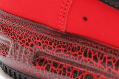 Nike Lunar Force 1 University Red Black Closeup