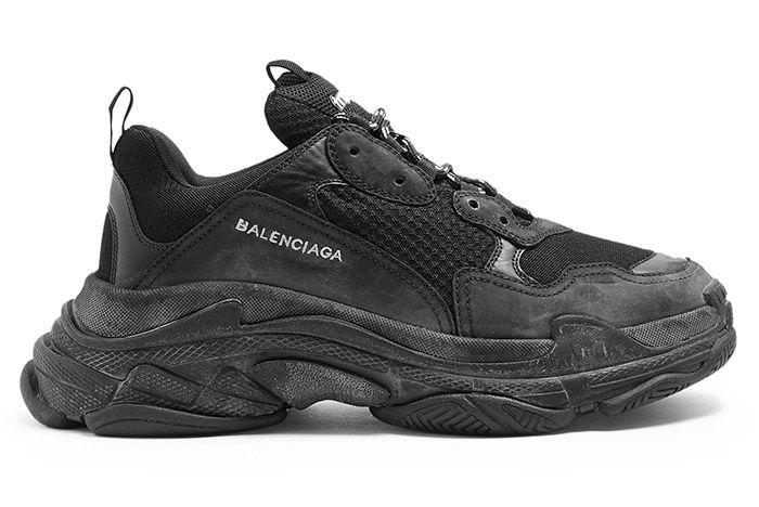 balenciaga triple s dirty black